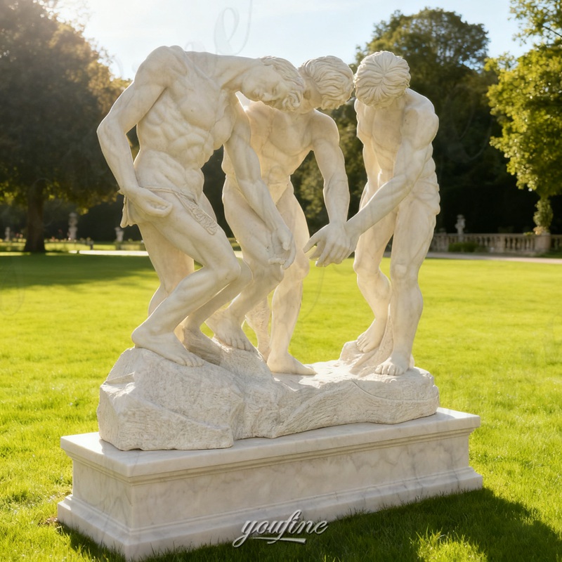 the three shades marble sculpture