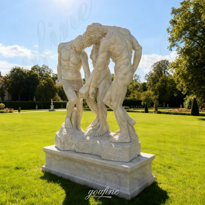 the three shades statue