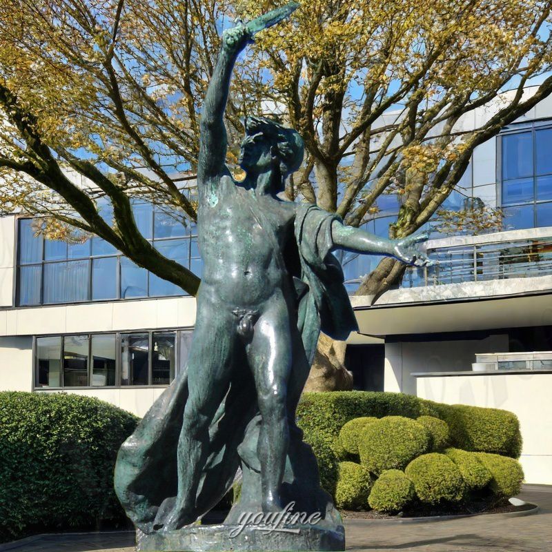 bronze roman gladiator statue