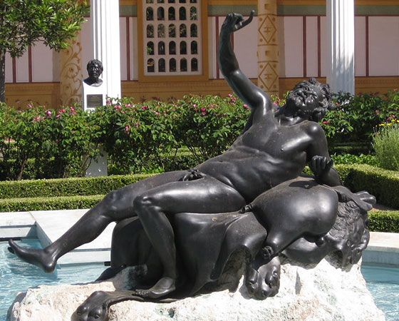 Drunken Satyr sculpture
