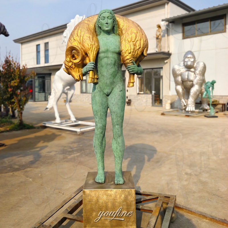 Finished Jason and the Golden Fleece Sculpture