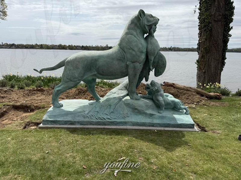 bronze lion and lamb statue feedback