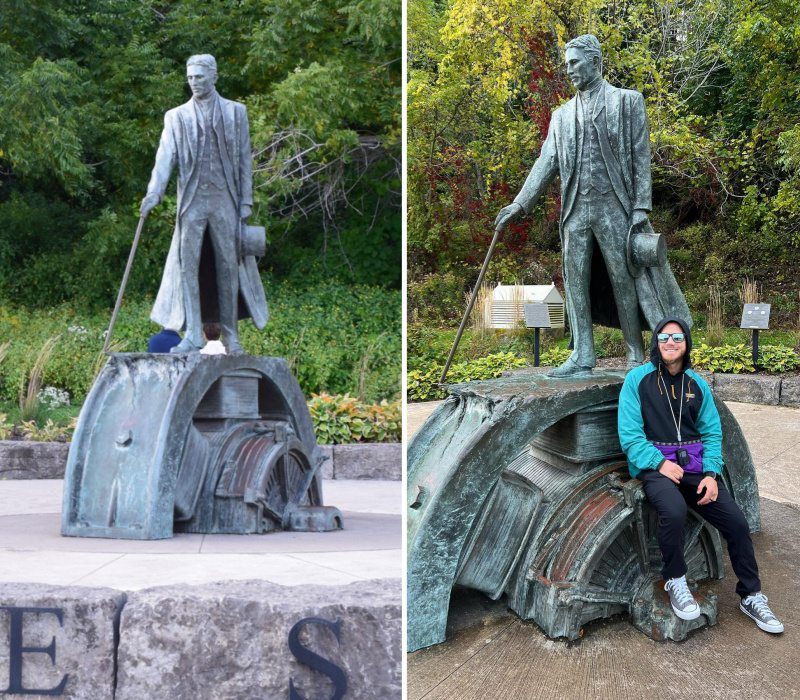 life size Nikola Tesla Sculpture