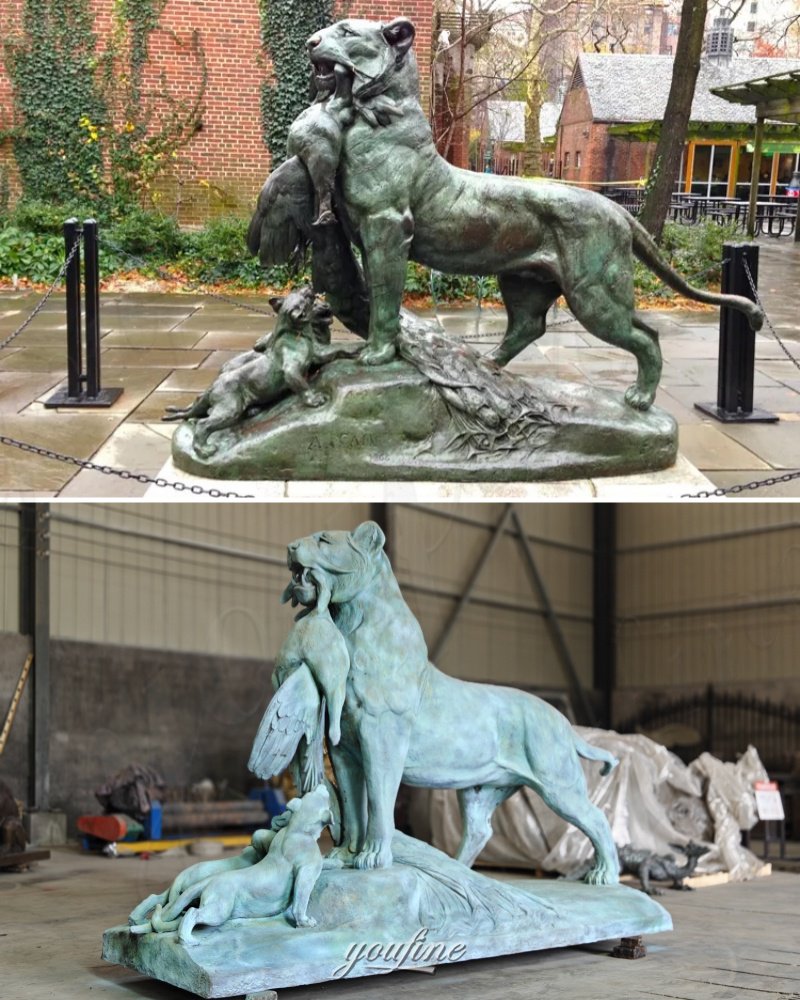 lion and lamb statue from design to finished