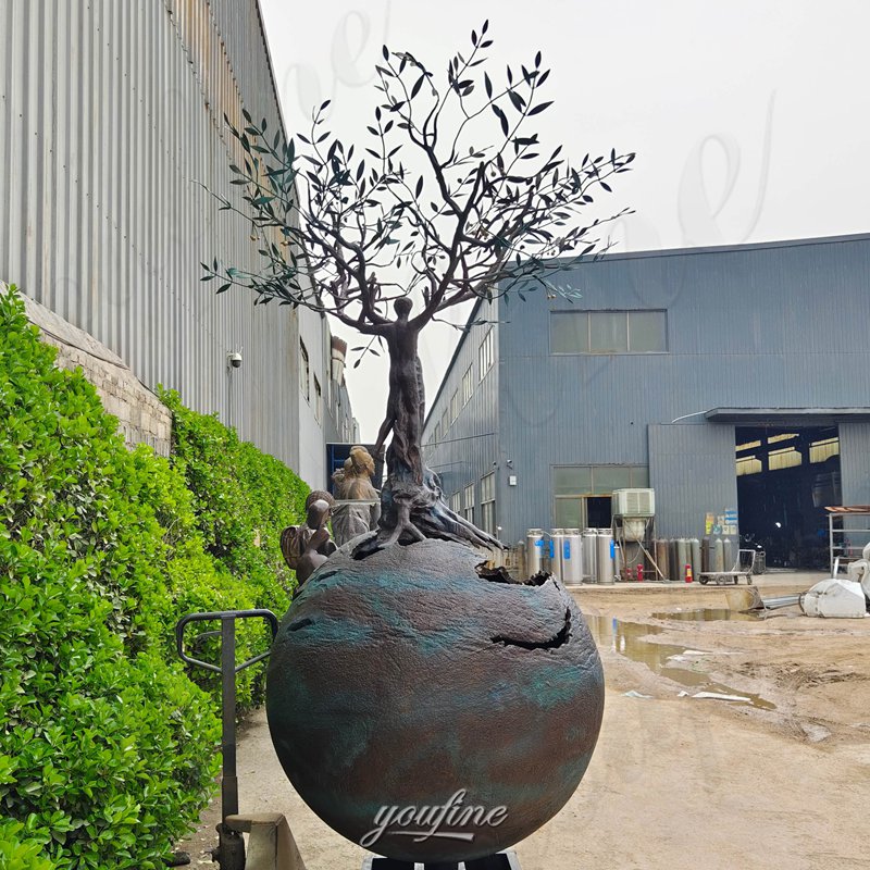 bronze tree of life sculpture