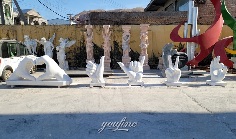 marble hand sculptures