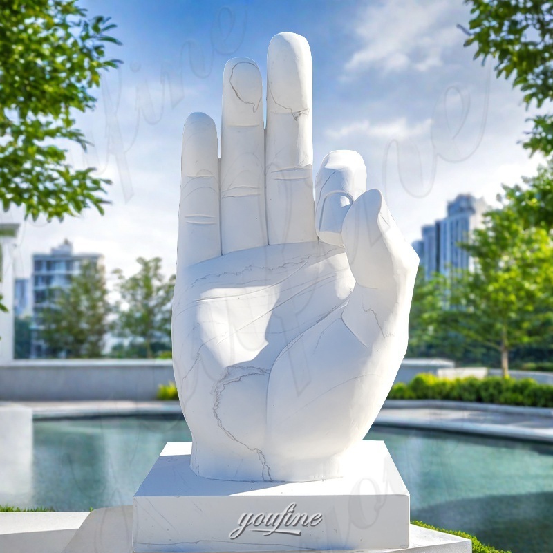 Marble Zen Gesture sculpture
