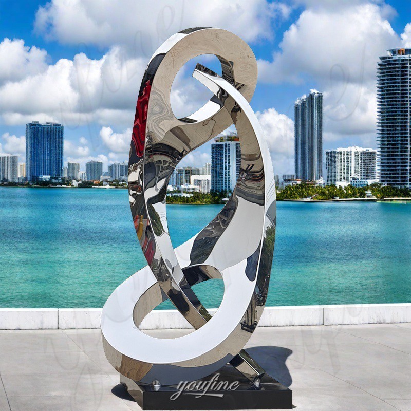 metal tall abstract sculpture