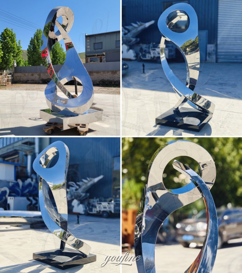 tall abstract sculpture details
