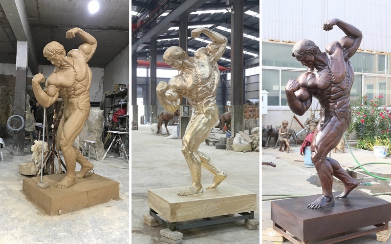 Arnold Statue from Clay Model to Finished