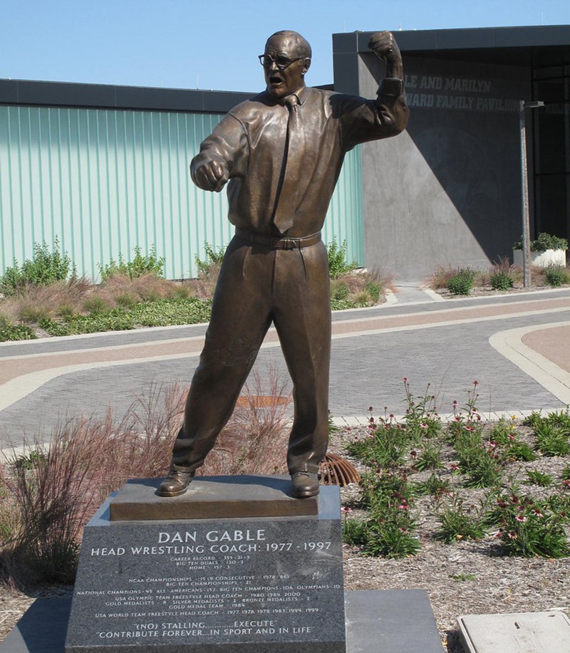Bronze Dan Gable Statue