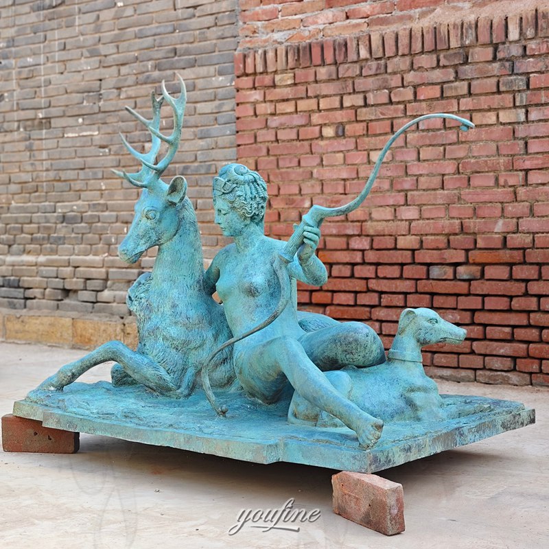 bronze Den vilande Diana sculpture