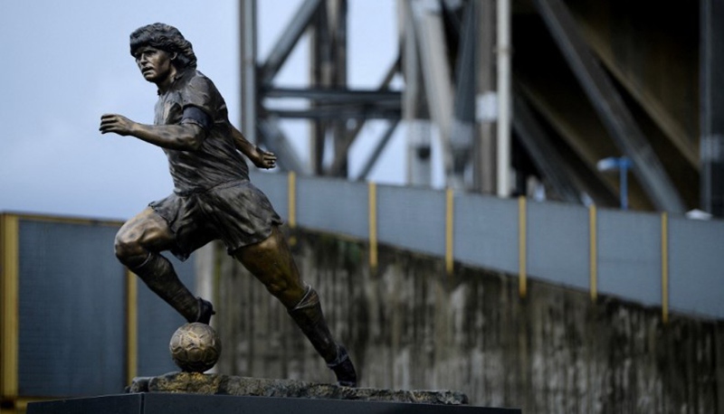 Bronze Diego Maradona Statue