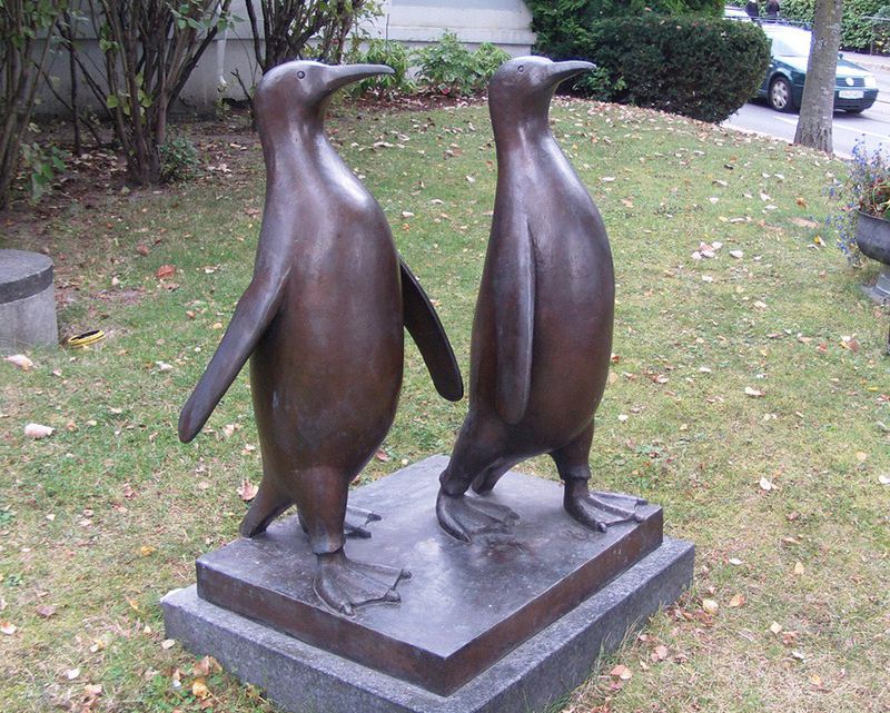 bronze penguins