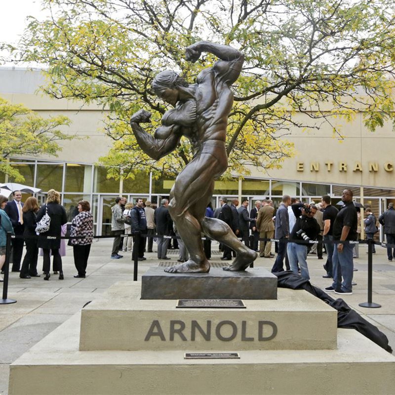 bronze Schwarzenegger statue