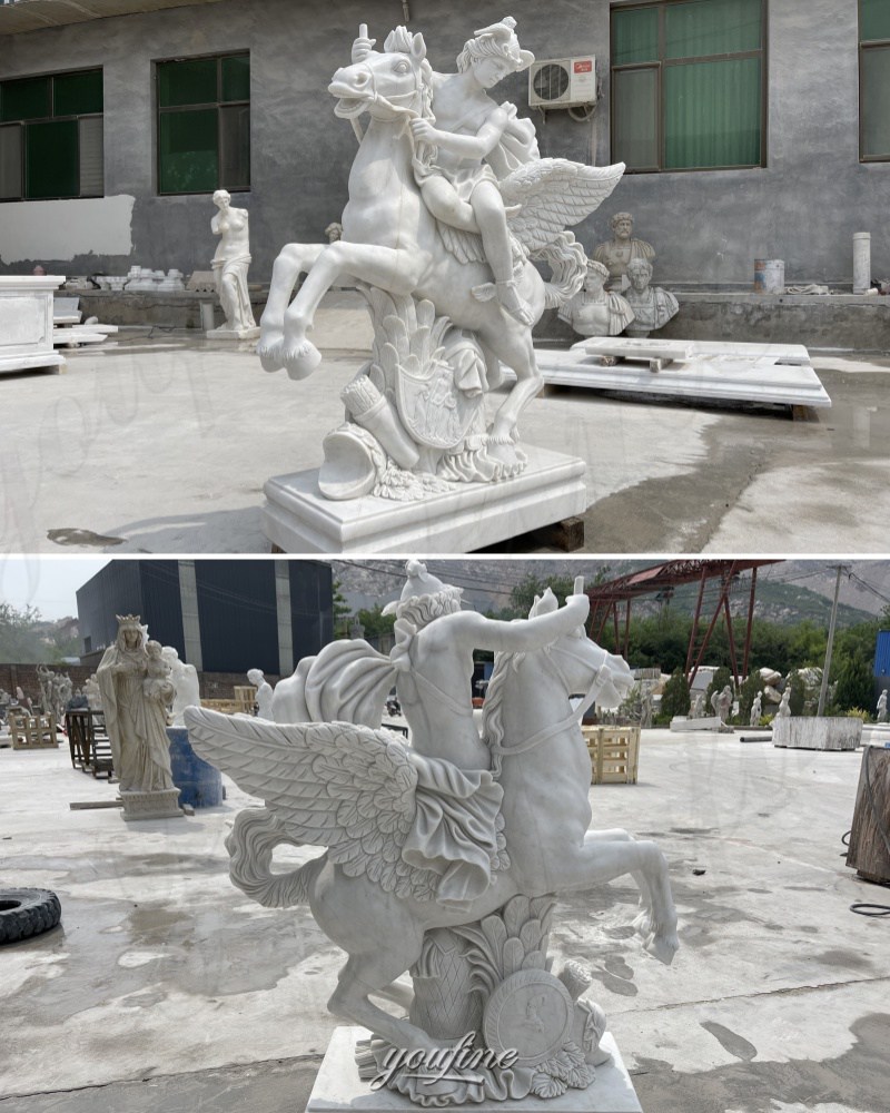 different angel of mercury riding pegasus