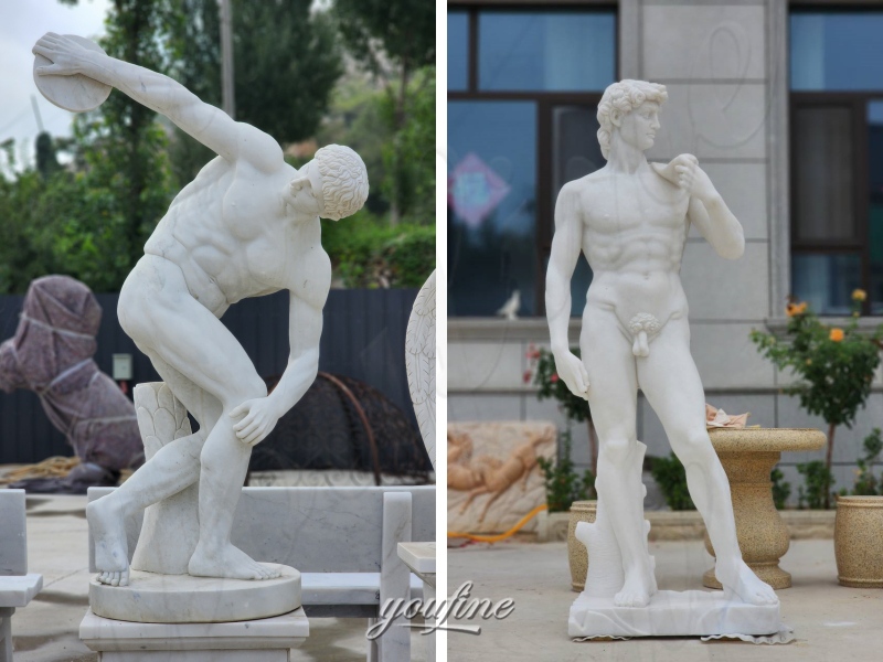 Discobolus Sculpture and David Sculpture in YouFine