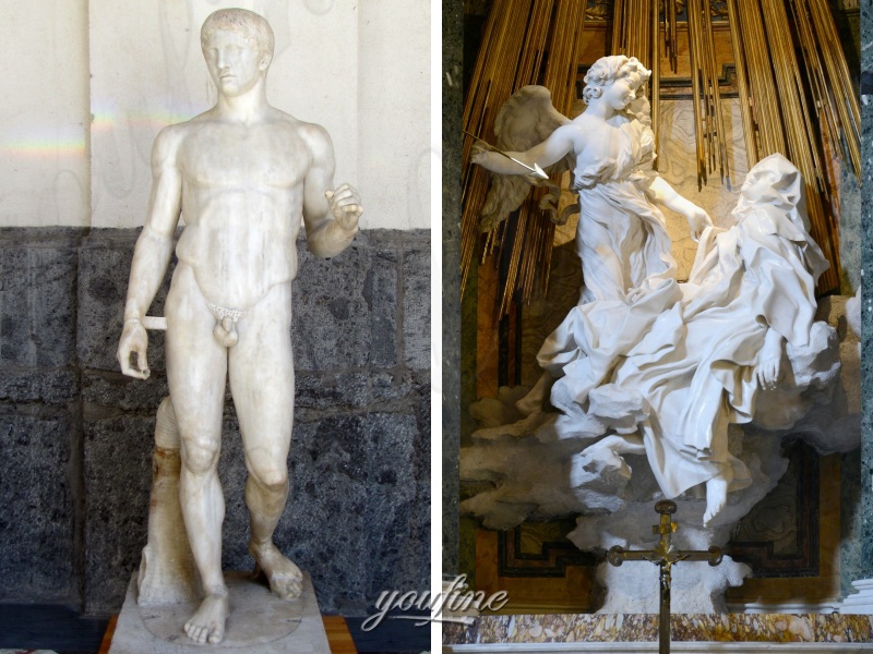 Doryphoros Statue and The Ecstasy of Saint Theresa