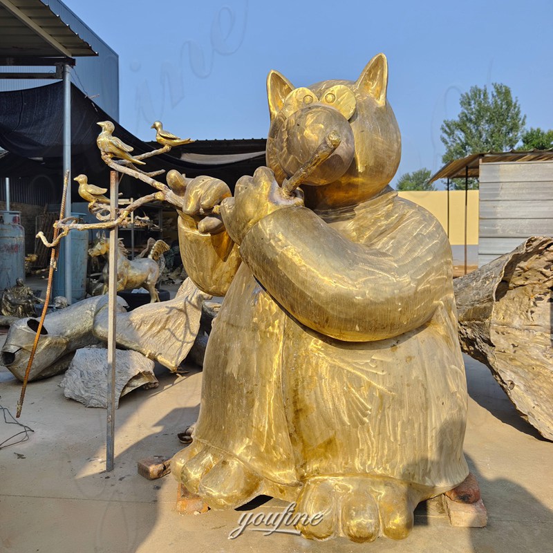 Le Chat Sculpture Before Patina