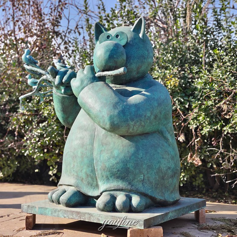 large Le Chat sculpture