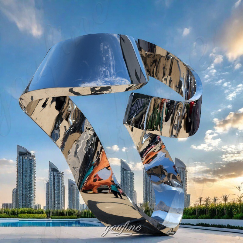 large metal mobius sculpture