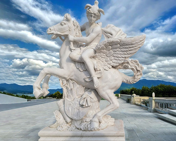 marble mercury riding pegasus