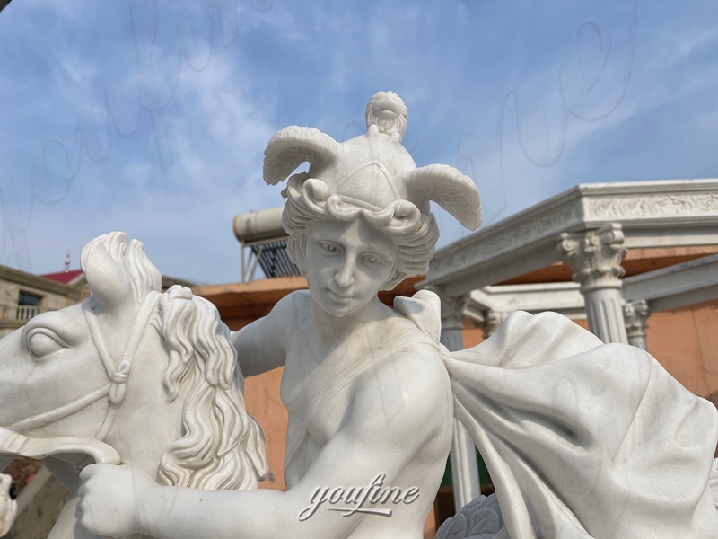 mercury riding pegasus detail