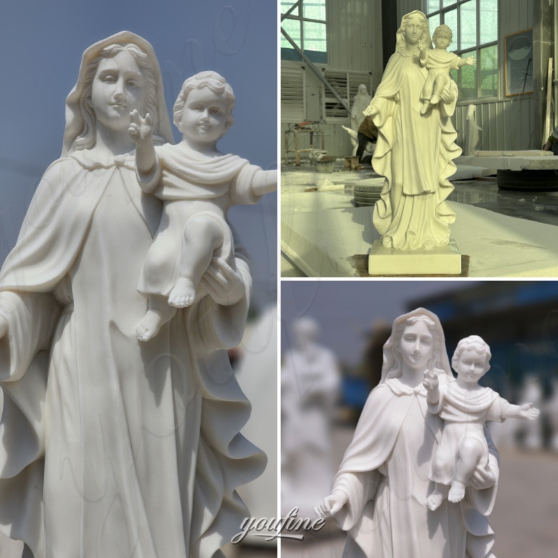 statue of Mary and baby Jesus
