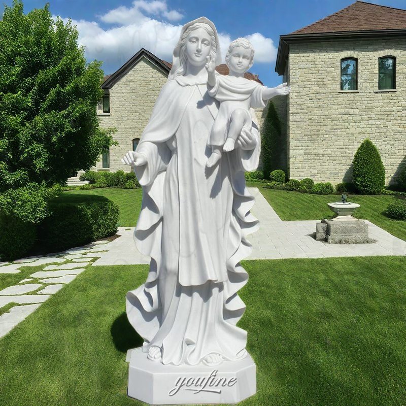 statue of Mary and baby Jesus