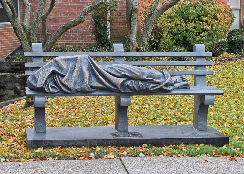 Homeless Jesus sculpture replica