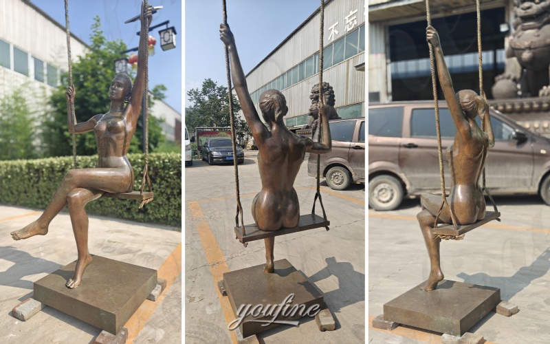 different angle of swing sculpture