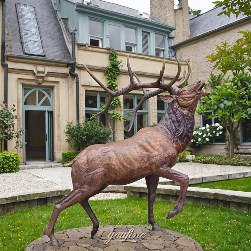 large deer sculpture