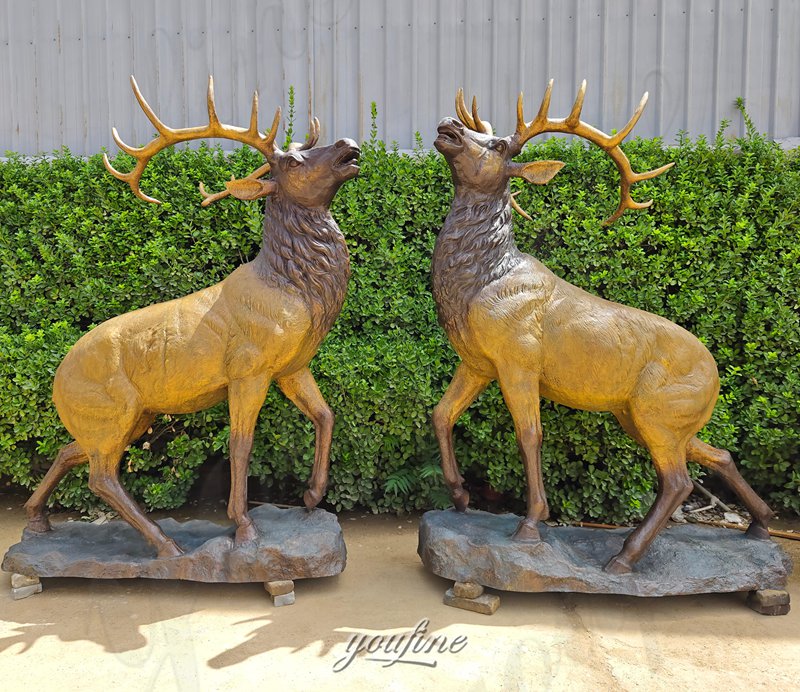 large deer sculptures