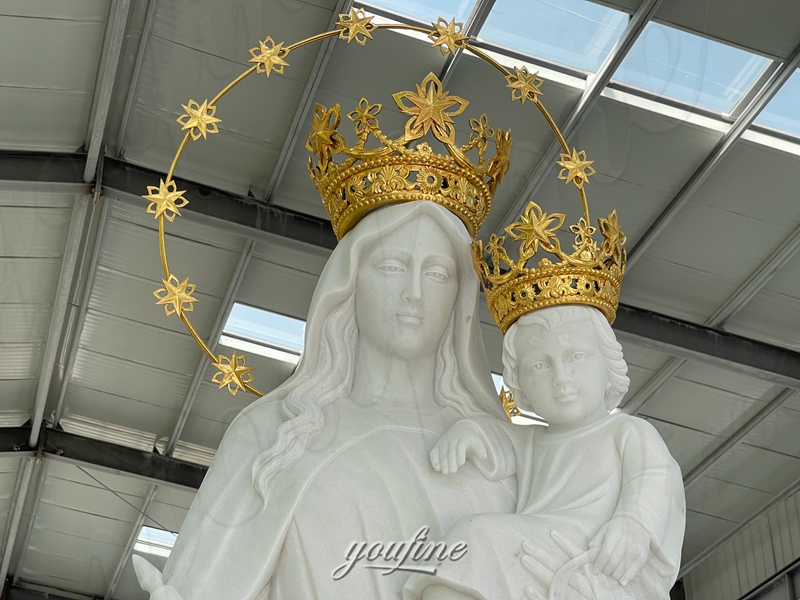 marble Our Lady of Carmel sculpture