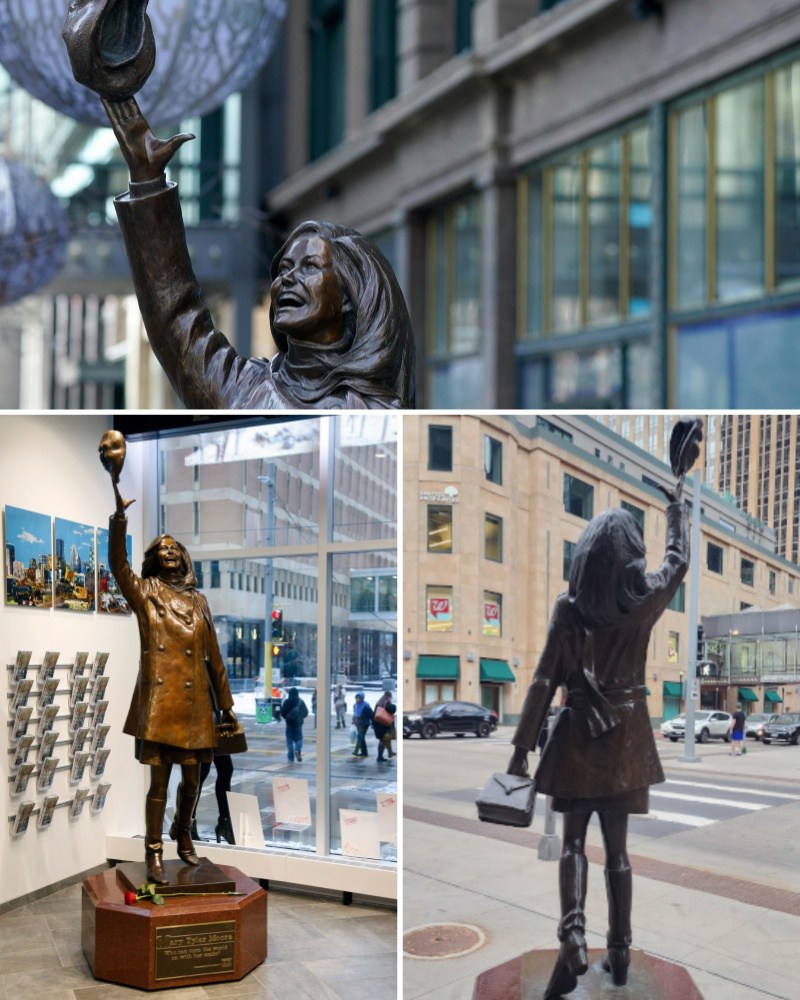 Minneapolis Mary Tyler Moore statue details