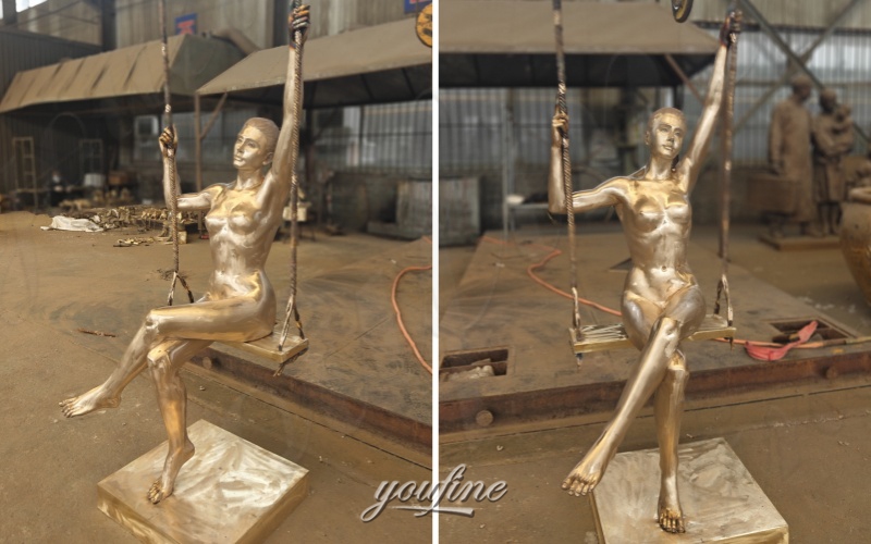 swing sculpture afetr welding and polishing
