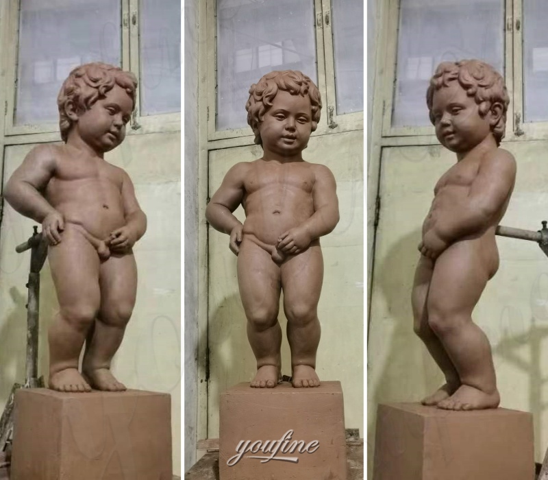 boy sculpture clay model