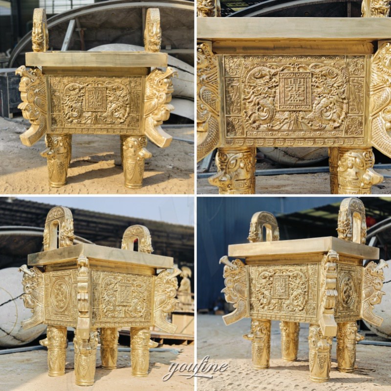 bronze ding after polishing