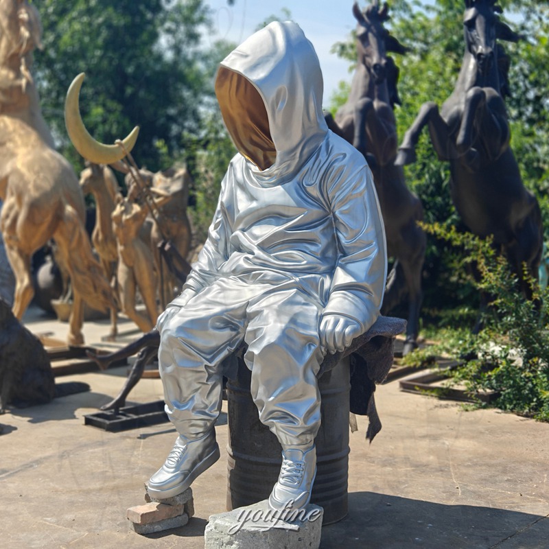 large astronaut sculpture