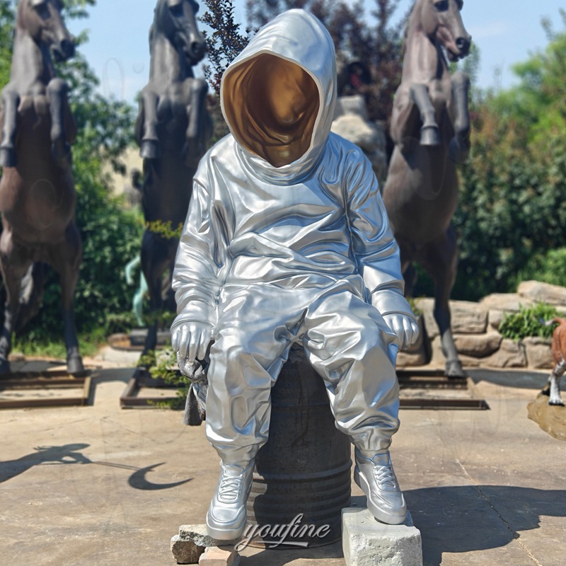 large astronaut statue