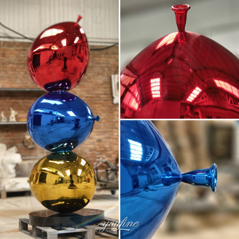metal balloon sculpture details
