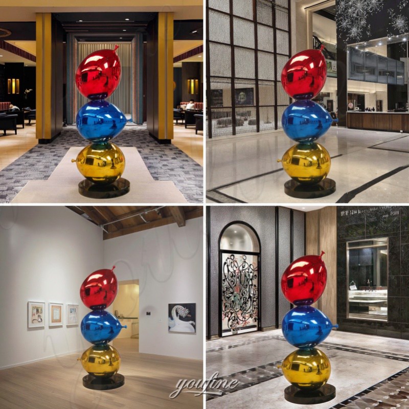 metal balloon sculpture different application
