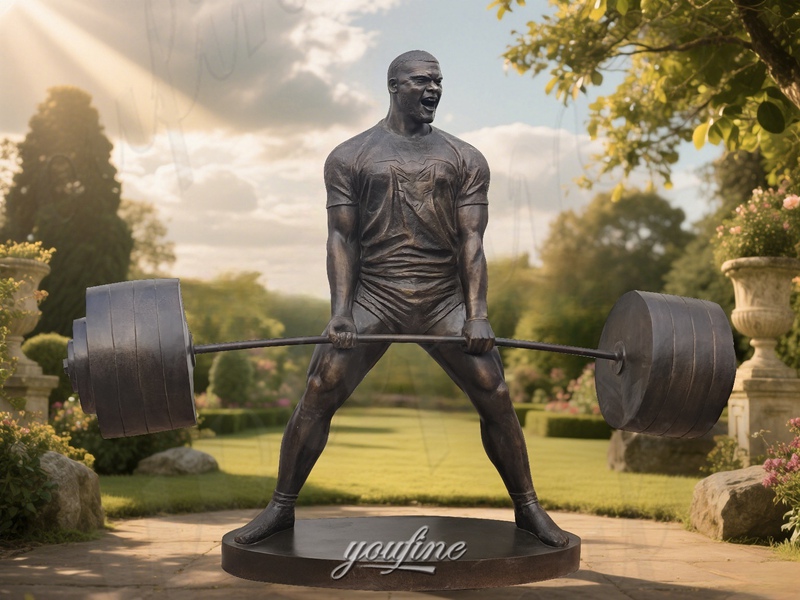 weightlifter statue