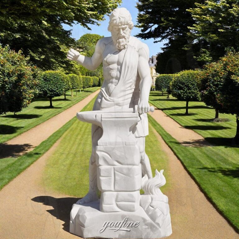 Marble Ancient Greek Blacksmith God Hephaestus Statue