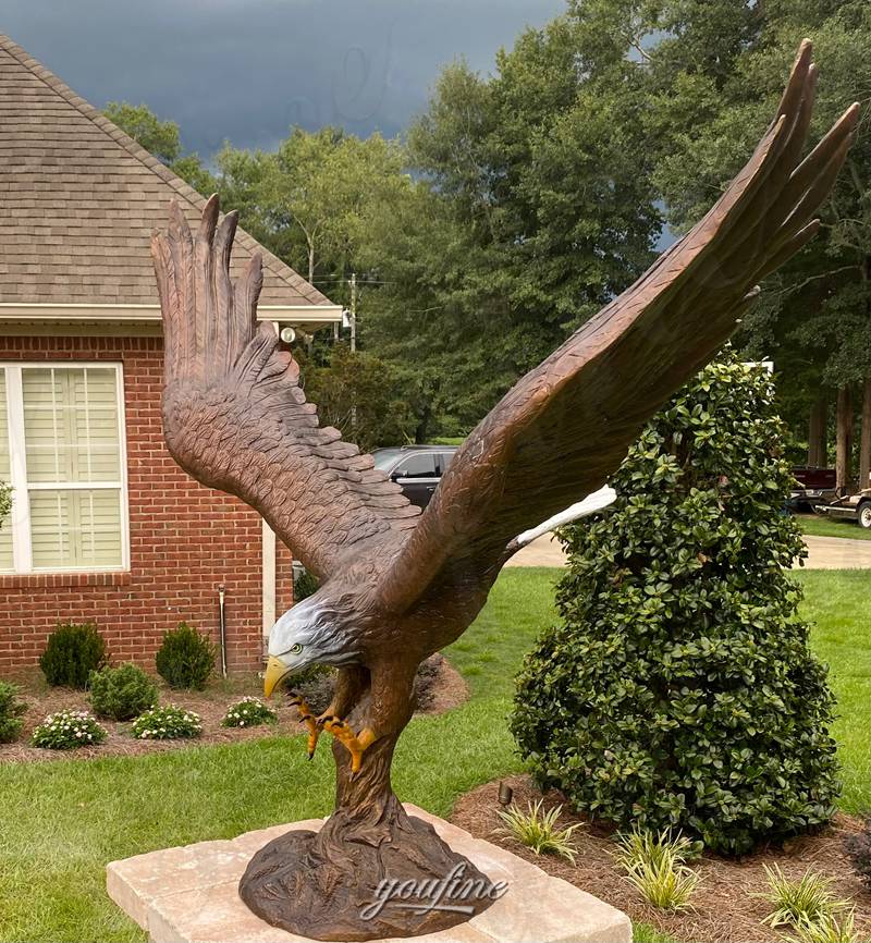 Bronze Eagles in Flight