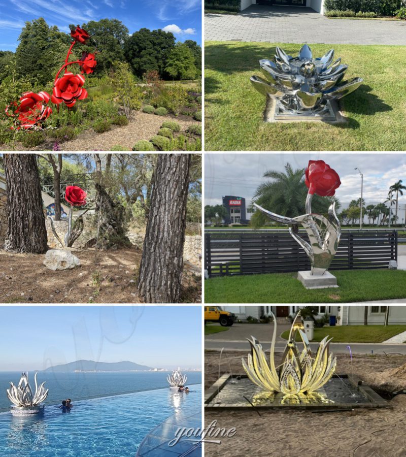 Different Metal Flower Sculpture Feedbacks