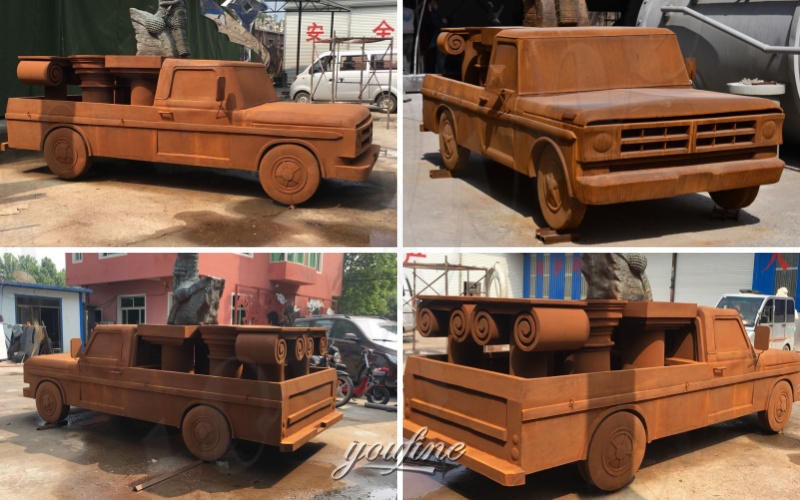 finished automobile sculpture