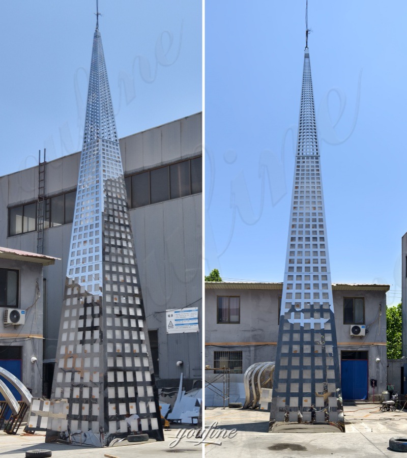finished obelisk sculpture