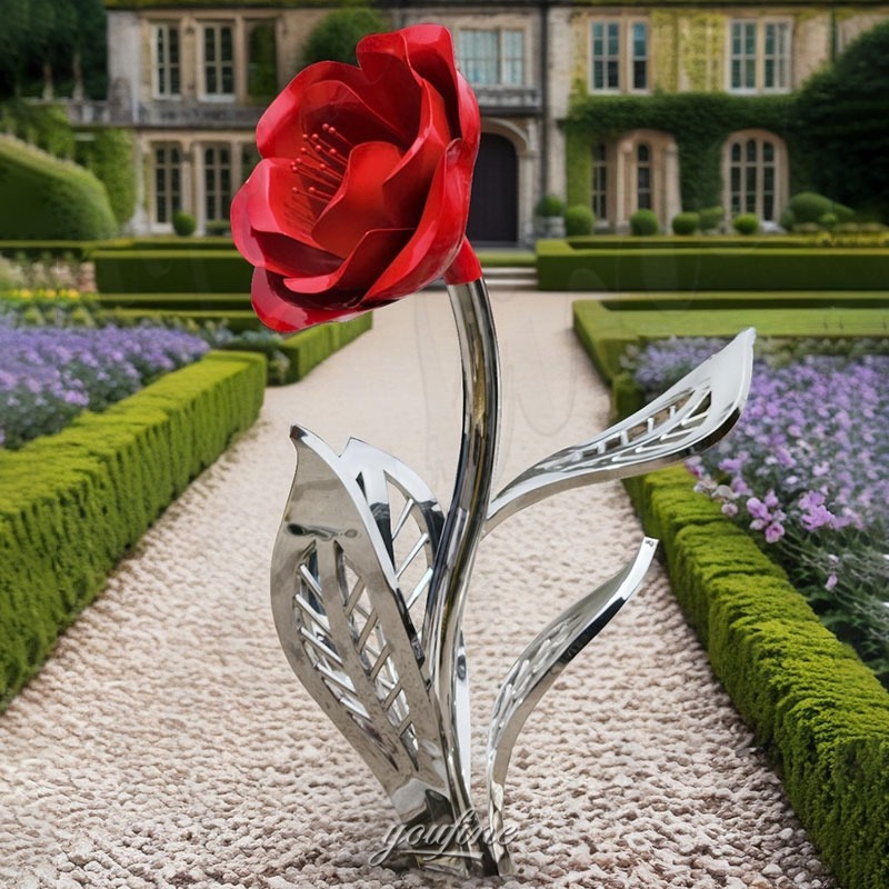 large metal flowers