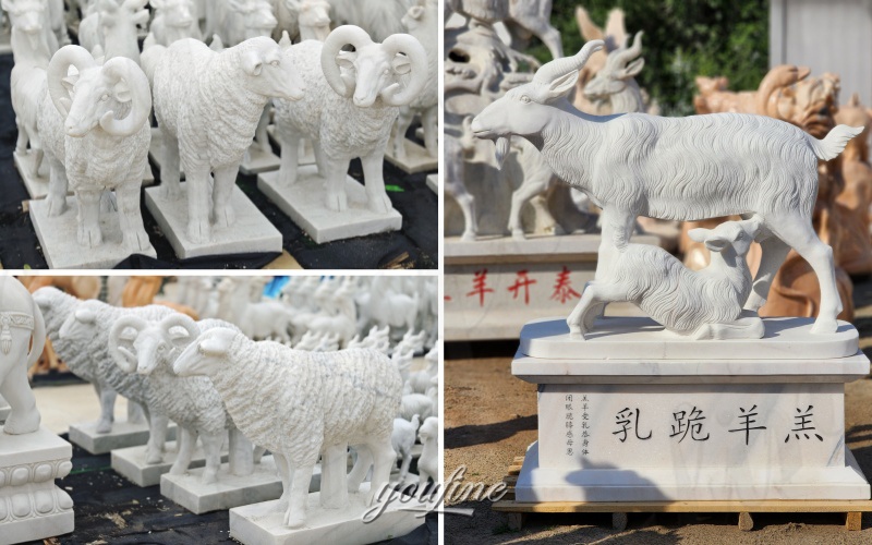 lots of sheep statue in stock